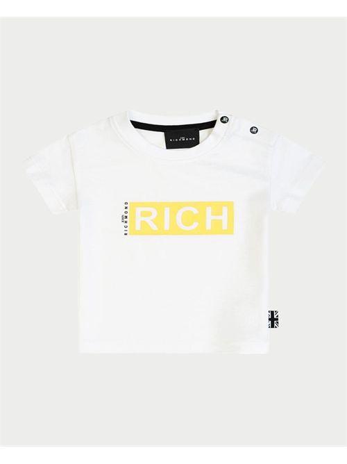 T-shirt John Richmond pour enfants avec bande logo JOHN RICHMOND | RIP25072TSWHITE